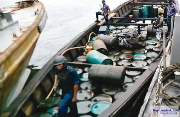 Navy Recovers Pirate Vessel, Destroys Illegal Refinery